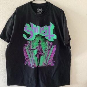 Ost Black Tee with Neon Graphic